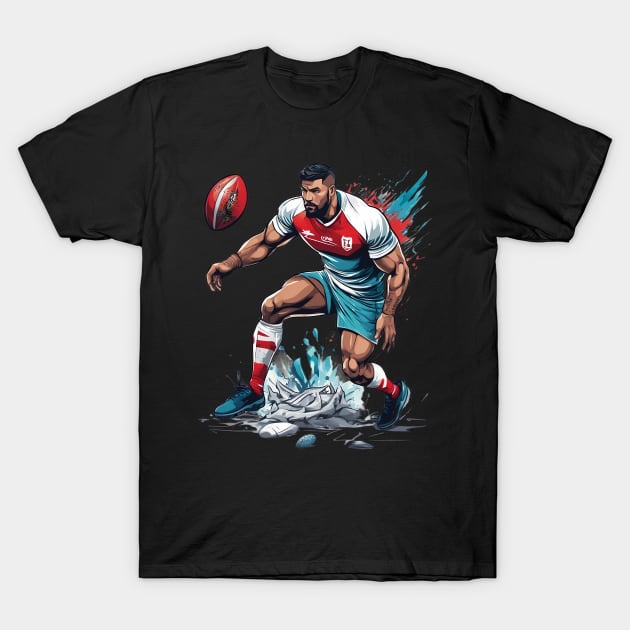 English Rugby T-Shirt by animegirlnft